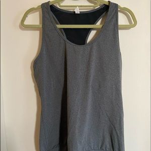 Gray Under Armour Workout Tank with Built-In Bra